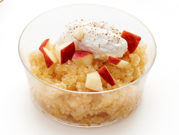 Apple cider granita