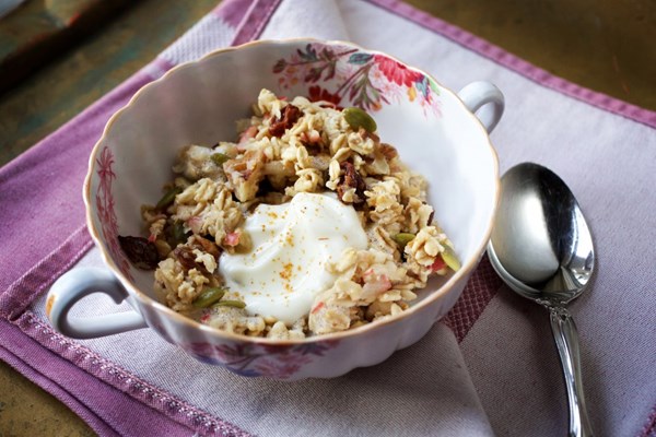 Apple cider muesli