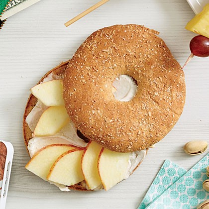 Apple-cinnamon bagel