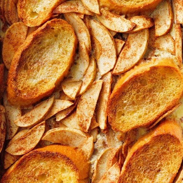 Apple-cinnamon baked French toast