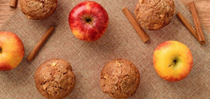 Apple-cinnamon muffins with coconut flour