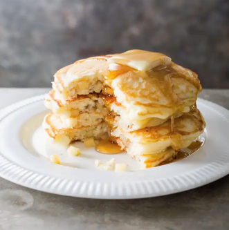 Apple-cinnamon pancakes