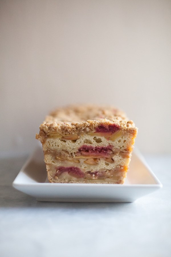 Apple-cranberry coffee cake