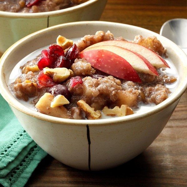 Apple-cranberry grains