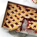 Apple cranberry slab pie