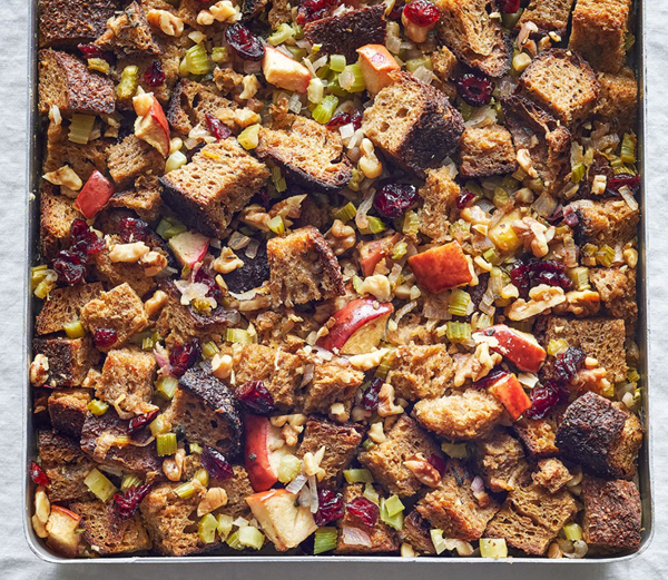 Apple-cranberry stuffing