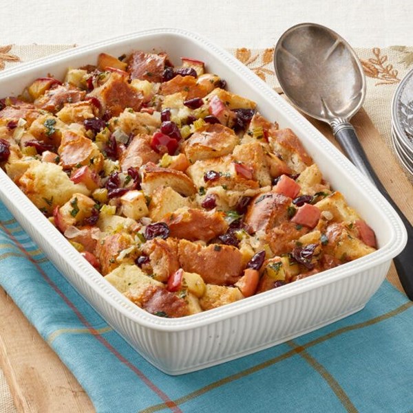 Apple-cranberry stuffing