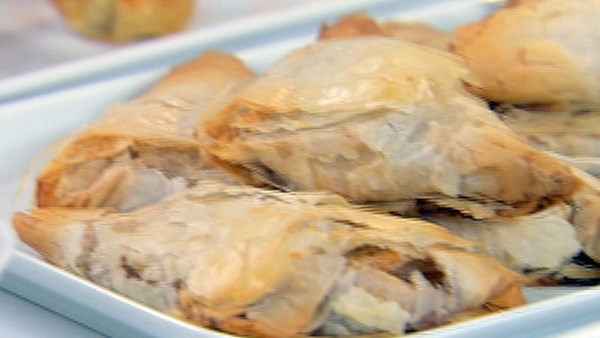 Apple-cranberry turnovers