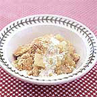 Apple crumble