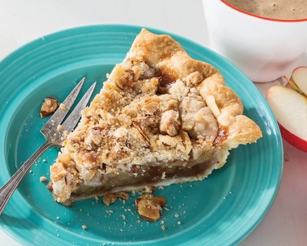 Apple crumble pie
