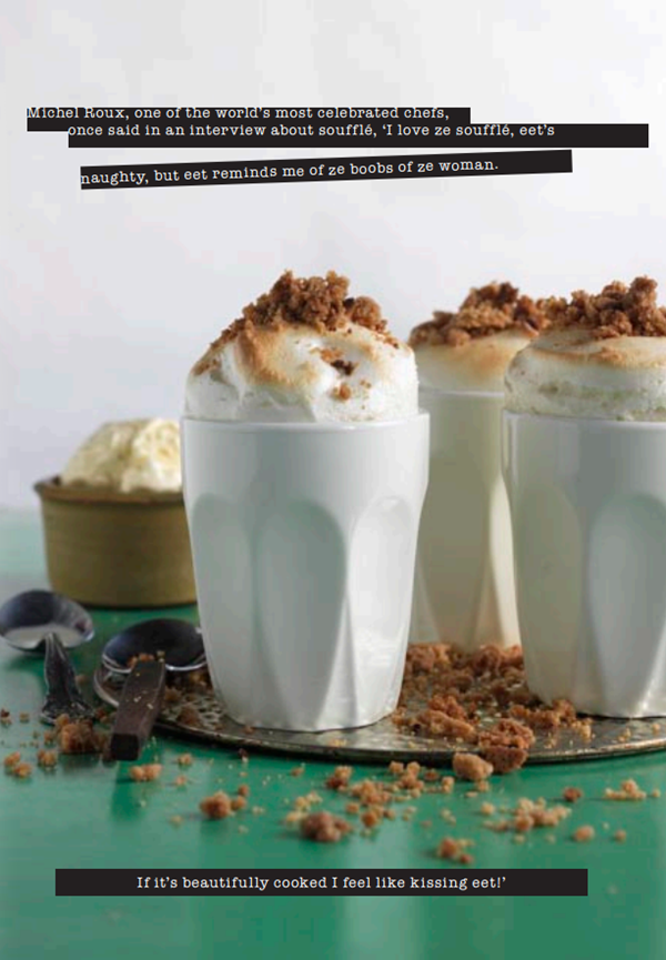 Apple crumble soufflé