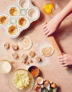 Apple custard & sweet spice tarts