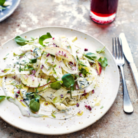 Apple, fennel and blue cheese salad