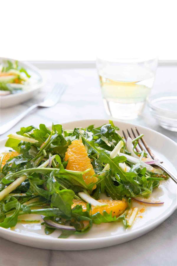 Apple, fennel, and orange salad