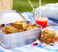 Apple flapjack squares