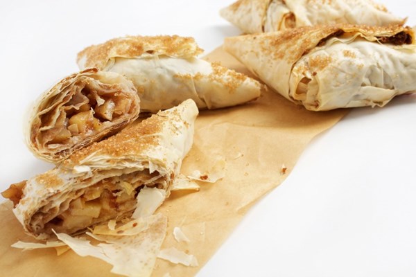 Apple-ginger phyllo turnovers