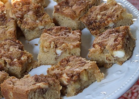 Apple harvest blondies