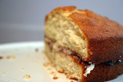 Apple juice Victoria sponge with apple juice buttercream