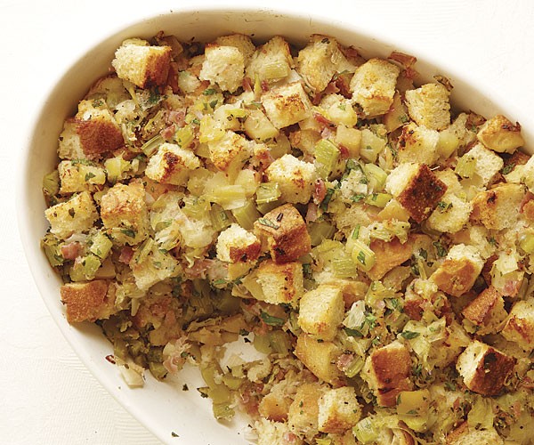 Apple, leek, and sage stuffing