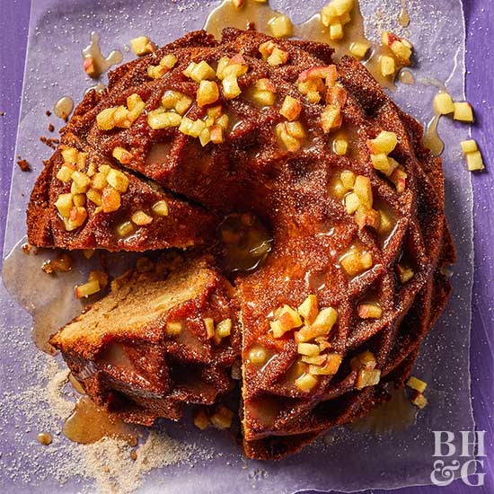 Apple-maple spice cake
