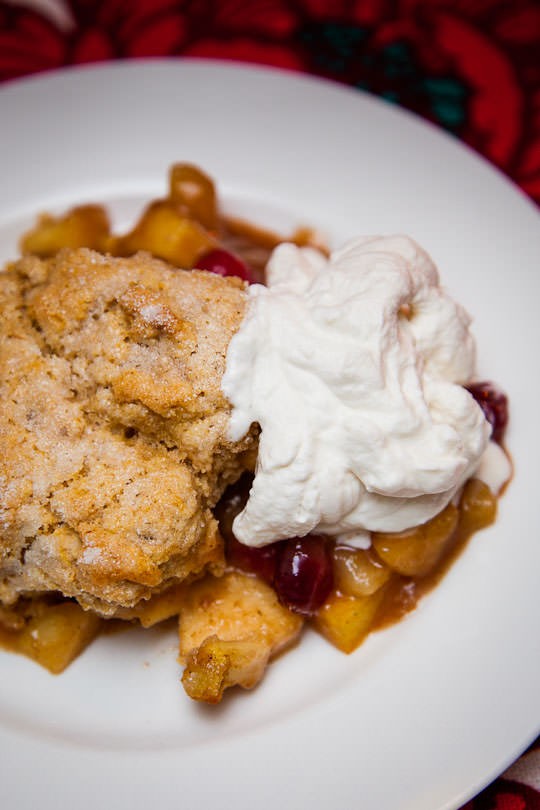 Apple pear cobbler