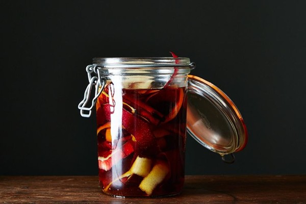 Apple peel bourbon
