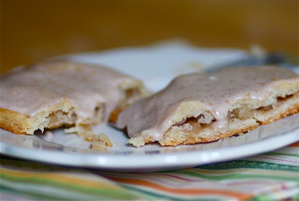Apple pie pop-tarts with a cinnamon glaze
