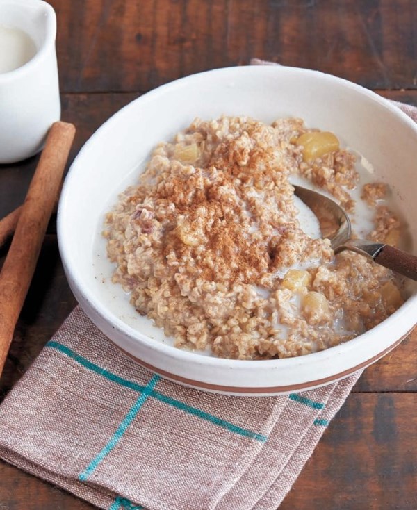 Apple pie steel-cut oats