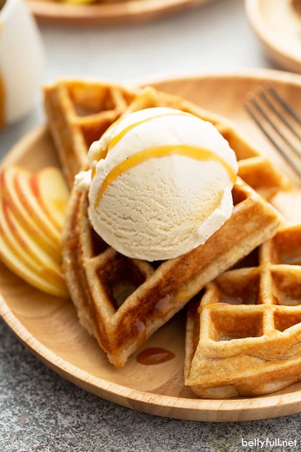Apple pie waffles