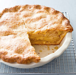 Apple pie with cheddar cheese crust