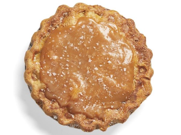 Apple pie with salted caramel
