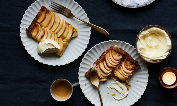 Apple pistachio breakfast galette