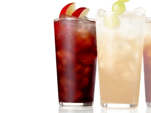 Apple-pomegranate soda
