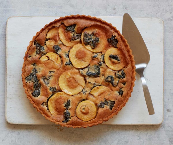 Apple, prune and brown butter tart