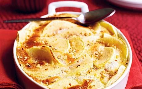  Apple recipes: baked apple, honey and rosemary pudding