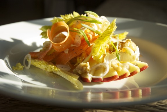 Apple salad for Sunday dinners 