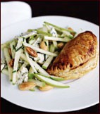 Apple salad with Cabrales cheese and toasted almonds