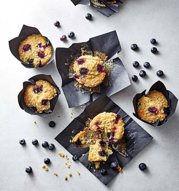 Apple sauce blueberry muffins [Divya Sharma]