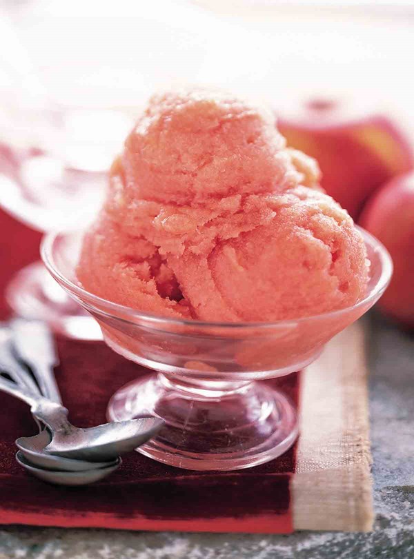 Apple sorbet with ginger