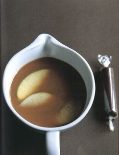 Apple "soup" with the best salted butter caramel in the world