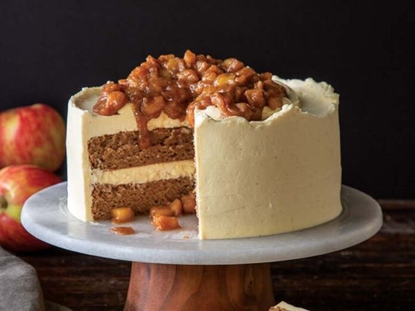 Apple spice layer cake