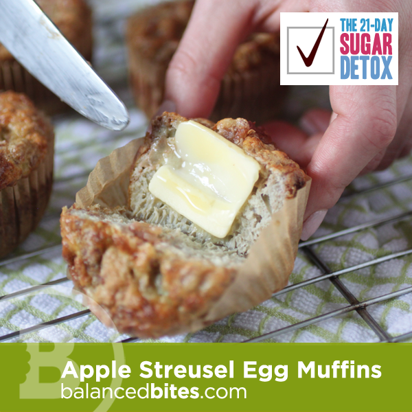 Apple streusel egg muffins