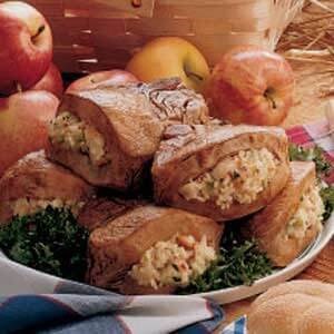 Apple-stuffed pork chops