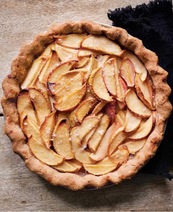 Apple tart with brown butter crust