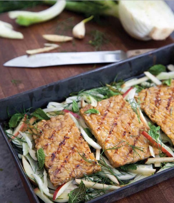 Apple tempeh fillets