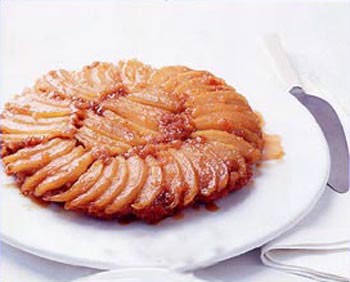 Apple upside-down biscuit cake