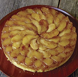 Apple upside-down cake