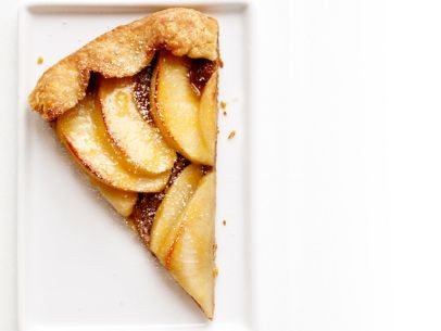 Apple-walnut galette