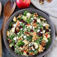 Apple walnut quinoa salad