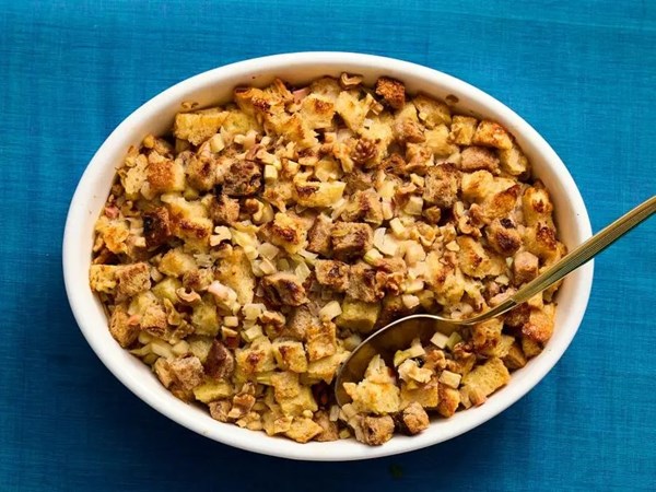 Apple-walnut stuffing